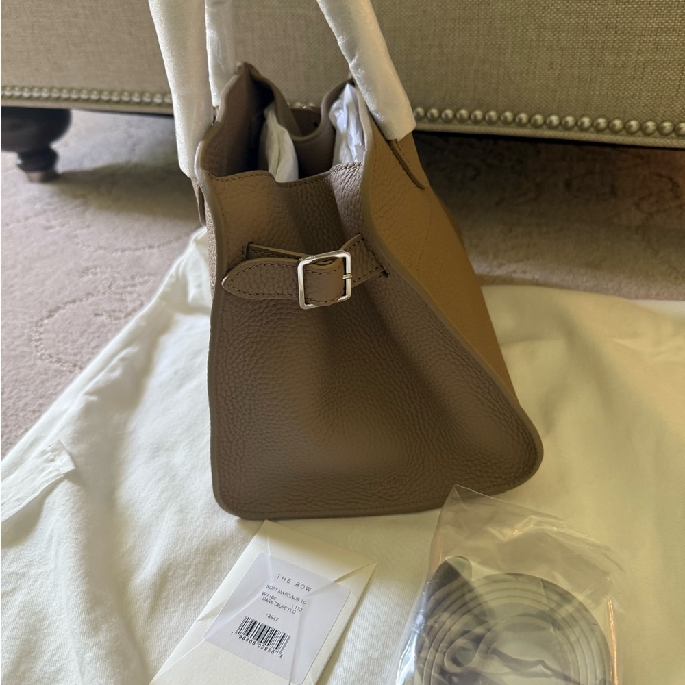 The Row Margaux 10 Dark Taupe Handbag - Picture 3 of 8